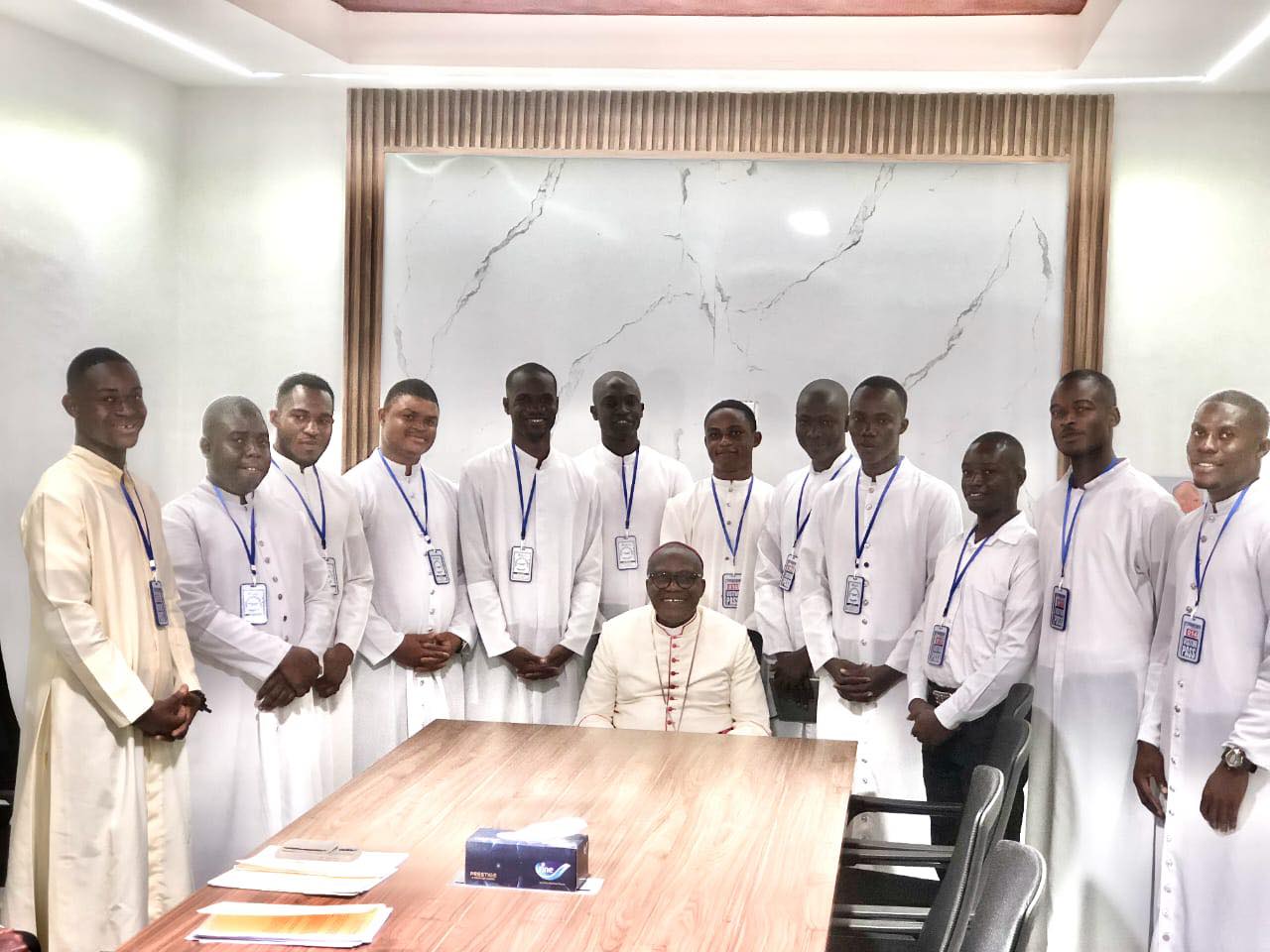 The Archbishop met with the seminarians of his Diocese