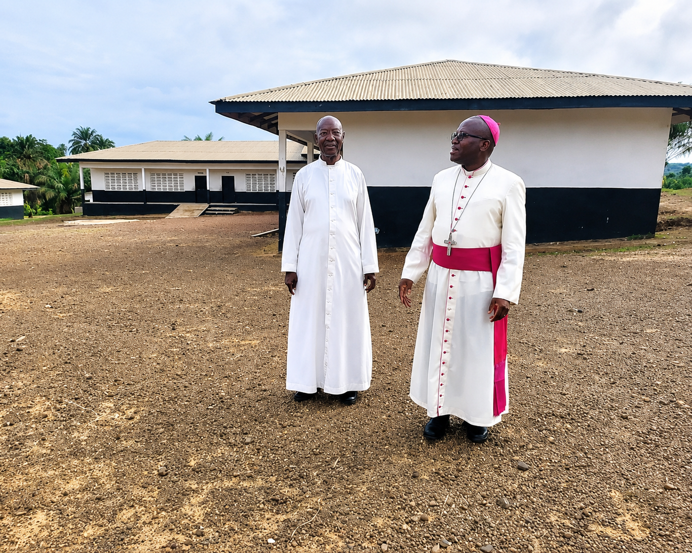 Archbishop Jubwe Visits Fr. Jonathan Aidoo in Ghana on His 37th Priestly Anniversary