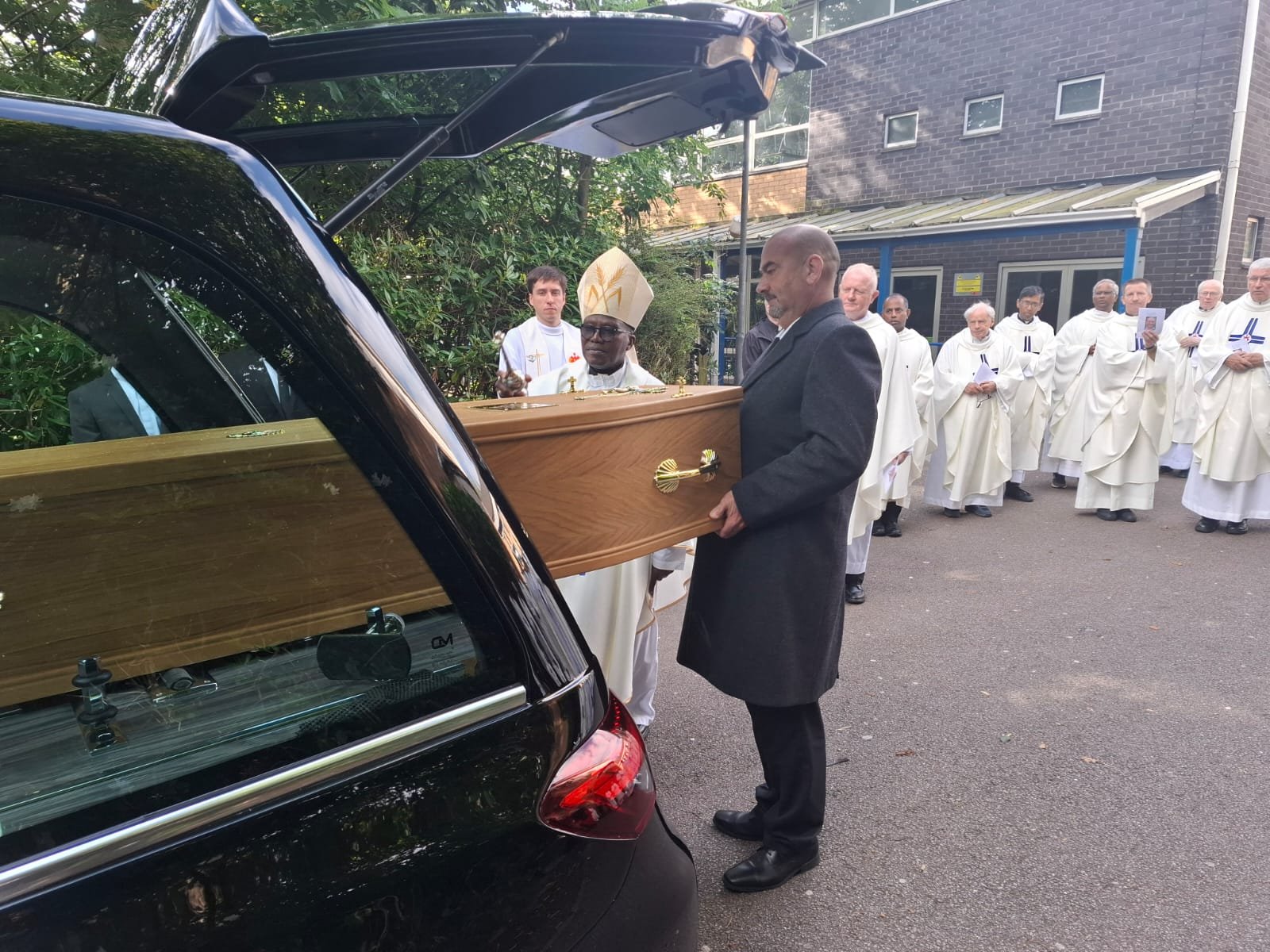 Archbishop Jubwe Leads Funeral Mass for Rev. Fr. Joe Brown, SDB, in the United Kingdom