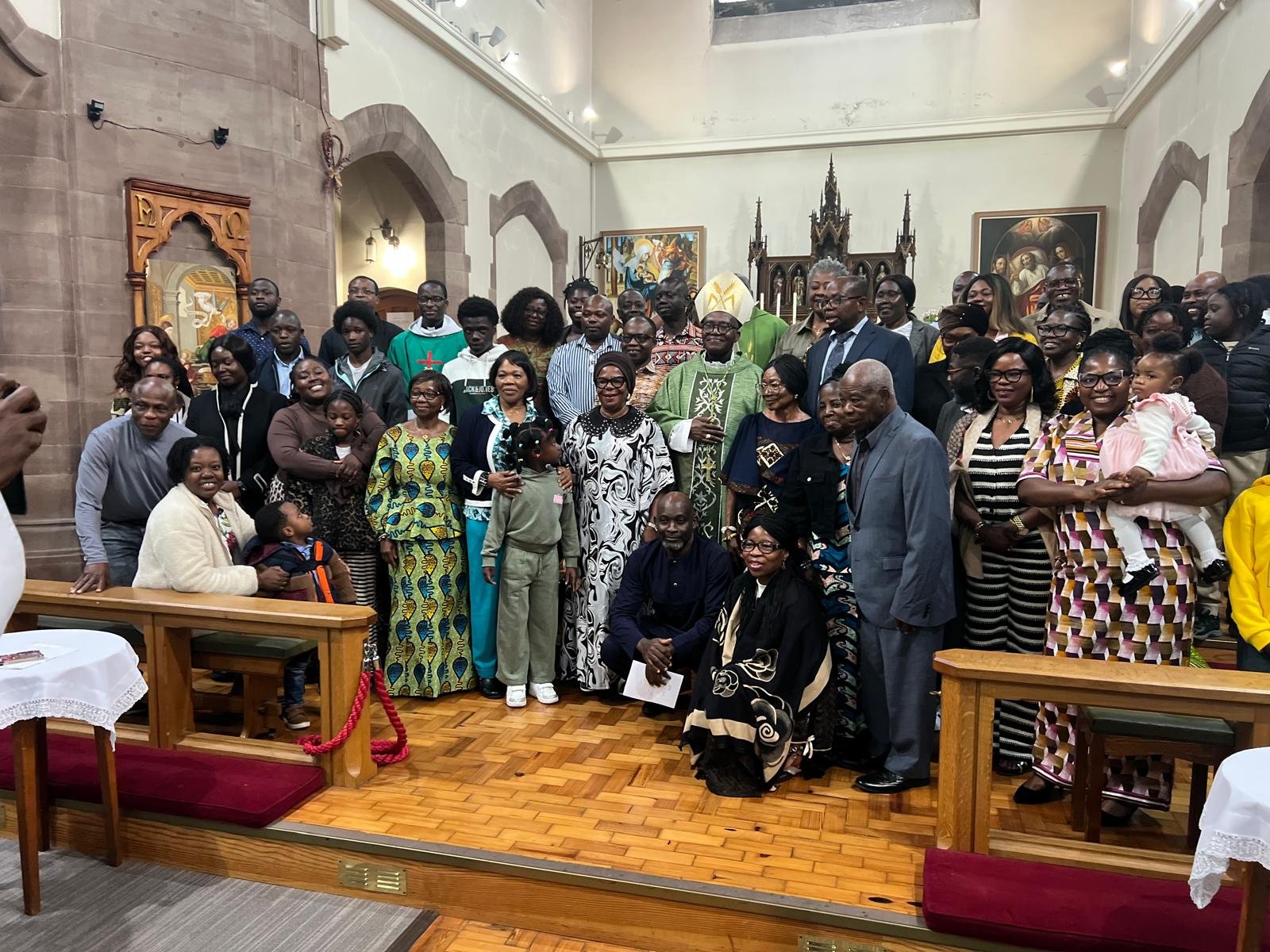 Archbishop Jubwe Deepens Bonds with Liberian and African Catholic Communities in the UK